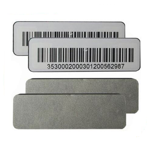 UP130070E anti - metall - weichschaum - uhf - bedruckarer beschichteter Papieranhänger für die Vermögensverwaltung