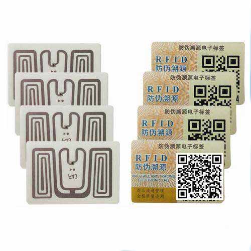 Tamper proof  UHF Brittle tag QR-code Label Sticker Medical RFID Tags