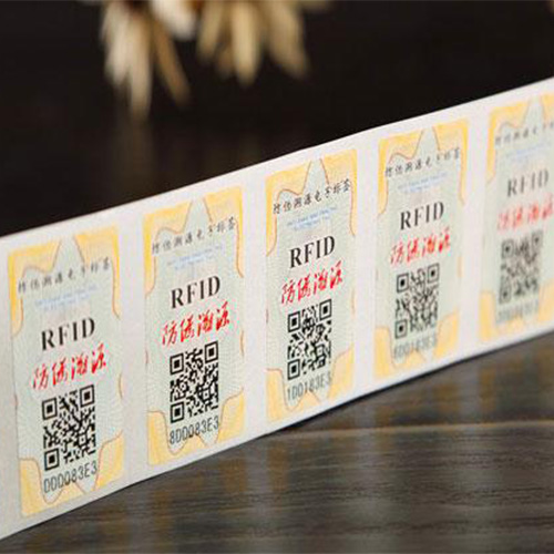 RFID RFID anti fake none transfer label sticker for medicine box label