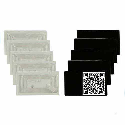 HY150003A RFID Printable QR-Code NFC Black Label RFID Paper Label