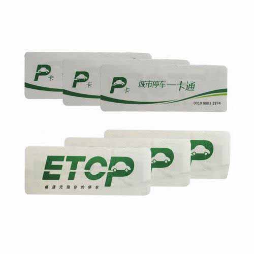 Tamper proof RFID UHF windshield tag automatic parking system label Parking Tag