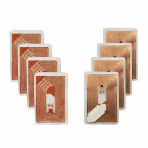 RFID Copper Antenna Transparent PET ISO15693 NFC Small Tag Sticker