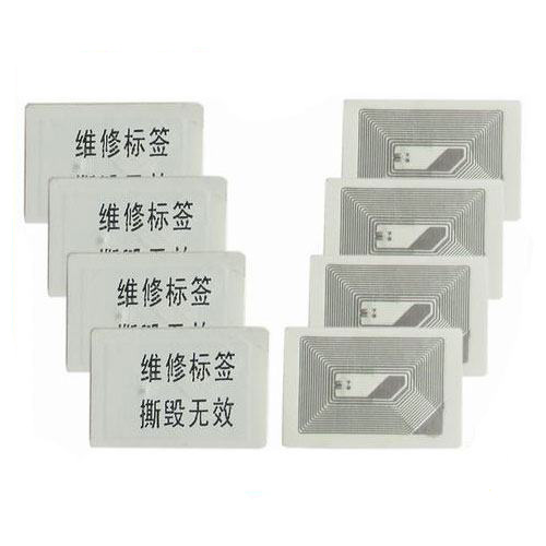 RFID HF NFC Brittle tamper proof repair warranty tag