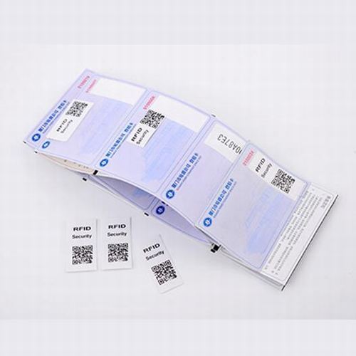 RFID HF NFC brittle label for Inventory security tracking