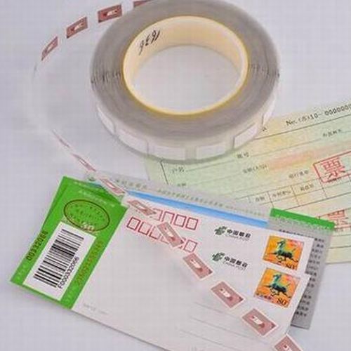 RFID RFID HF brittle security tag for Electronic Anti-counterfeiting Invoice certificate