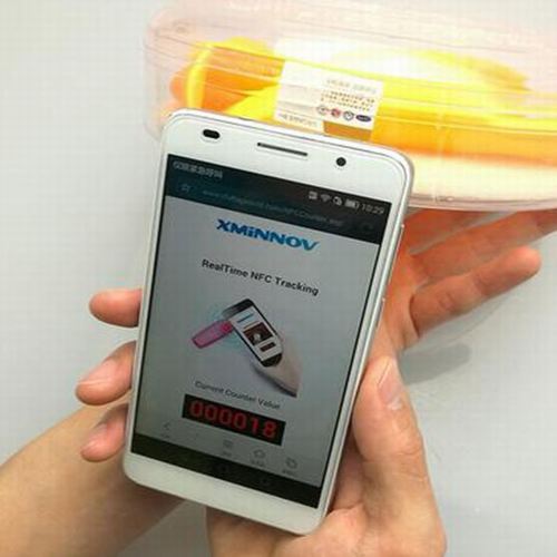 RFID NFC计数器标签确保食品质量安全，计数完成整箱小隔间