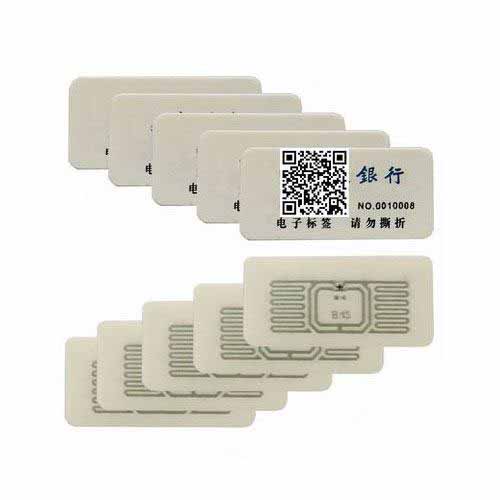 NFC non transferable security tag for bank cheque checking RFID Wallet Tag