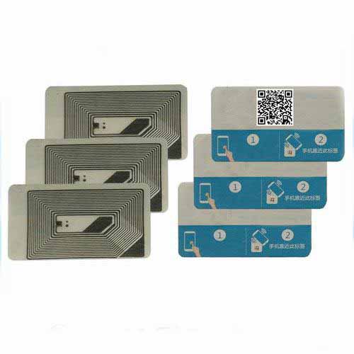 HY140161A Tamper Evident NFC assets tag with QR Code Assets Tag