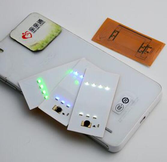 Mobile phone HF lighting tag RFID tamper proof security LED light NFC tag