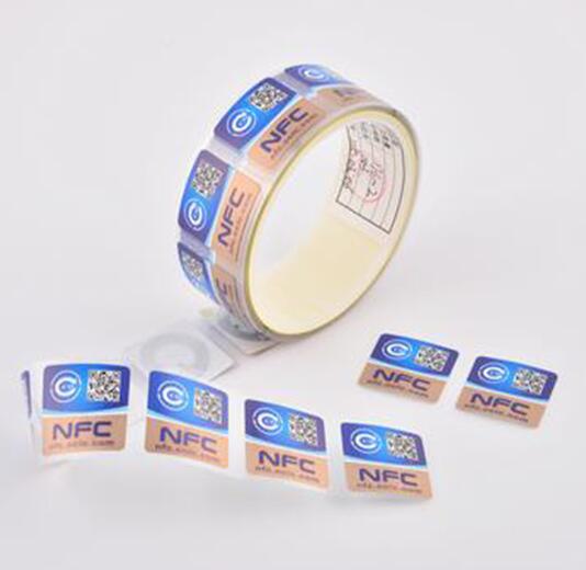 QR code NFC anti-counterfeiting label NFC Non transferable paper seal tag sticker