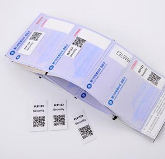 RFID tamper evident security ticket