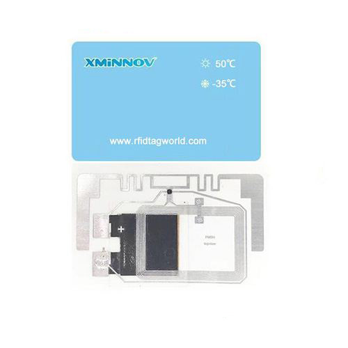 RFID Vaccine Tag For Safety Transportation Dual Frequency Temperature Sensor Stickers Tags
