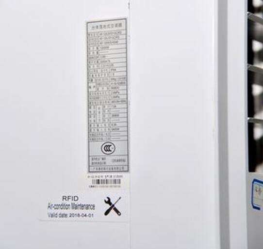 NFC Security Warranty Tag for Air Condition Maintenance