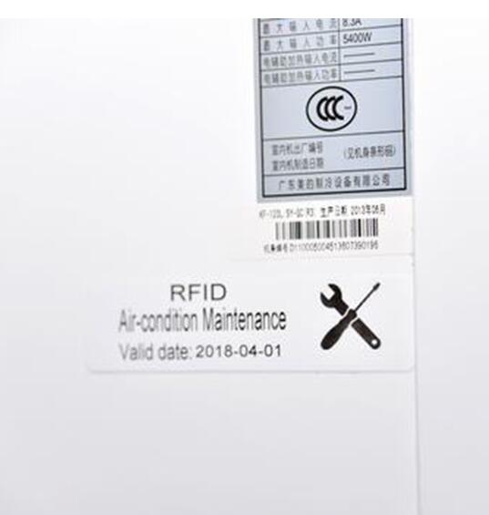 UHF air conditioner rfid guarantee warranty tags