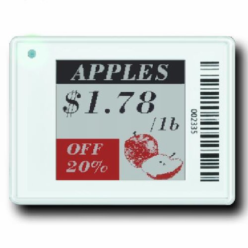 1.54 inch three-color room temperature Electronic Shelf Label