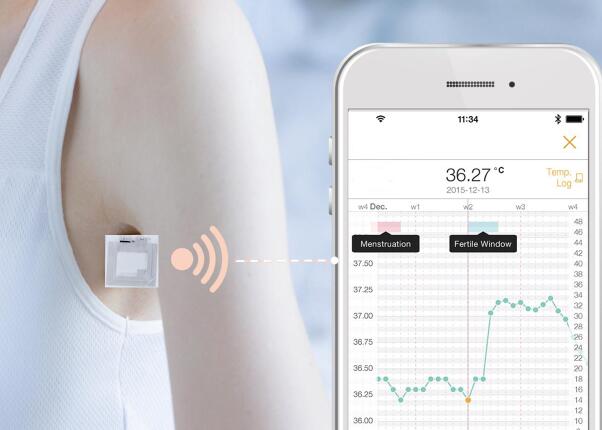 HP200076A HF NFC温度记录仪血袋体温贴片